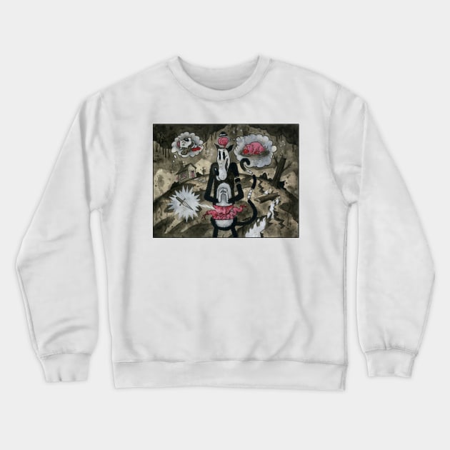 Hunger Pains Crewneck Sweatshirt by AtomicMadhouse